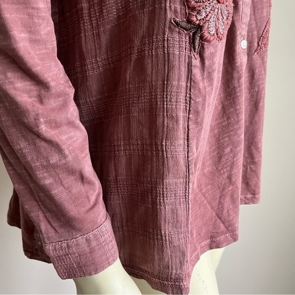 NWT Soft Surroundings Women’s L'Enchanté Floral Embroidered Blouse Rose PM - Picture 10 of 16